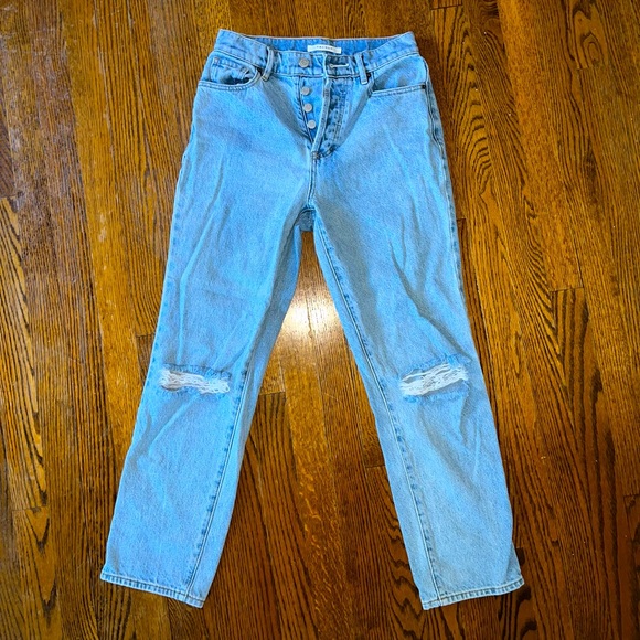 Pacsun High Rise Straight Leg Blue Jeans, Size 24, Great condition - Picture 1 of 6
